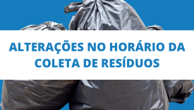 Alteração no horário de coleta de resíduos